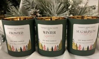 Three Piece Holiday Candle Set