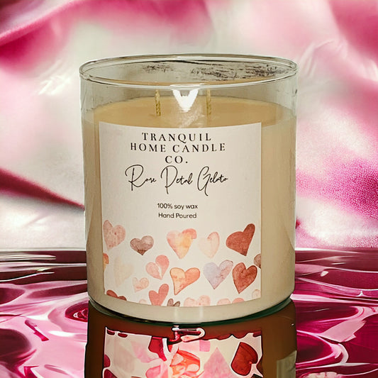 Rose Petal Gelato 17 oz. Scented Candle (Valentine's Day Collection)