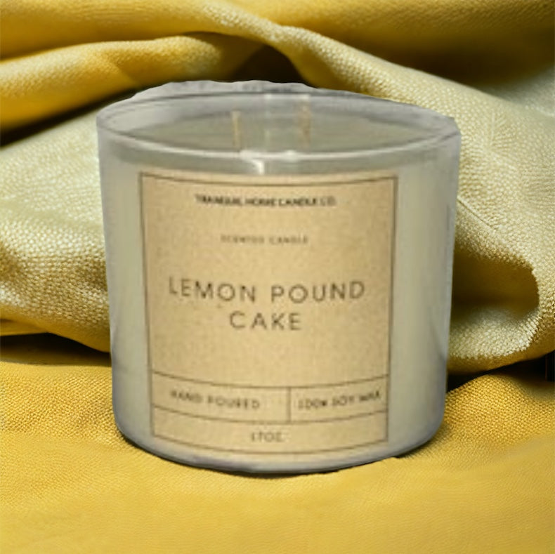 LEMON POUNDCAKE 17oz. TWO WICK SOY CANDLE