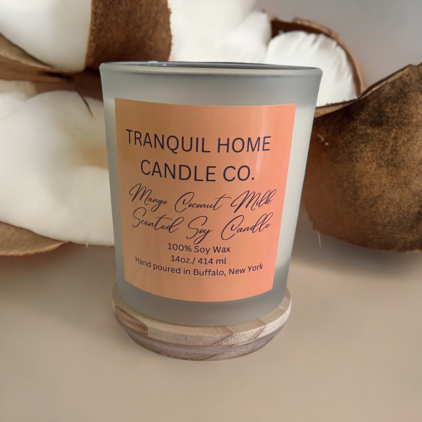 MANGO & COCONUT MILK 14 oz. SOY CANDLE