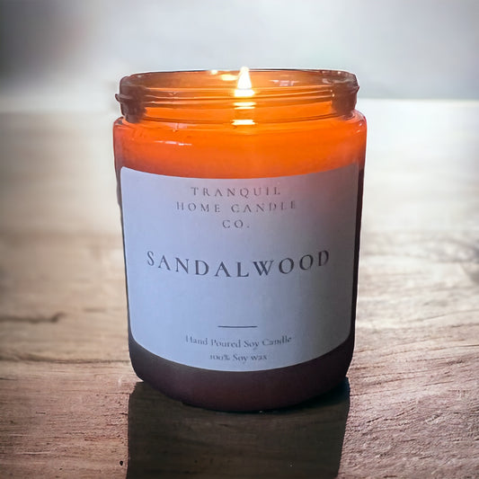 SANDALWOOD SCENTED SOY CANDLE
