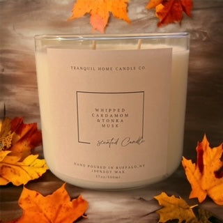Whipped CARDAMOM AND TONKA MUSK 17OZ. TWO WICK CANDLE