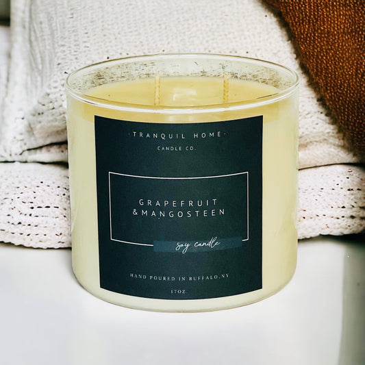 GRAPEFRUIT & MANGOSTEEN SOY CANDLE