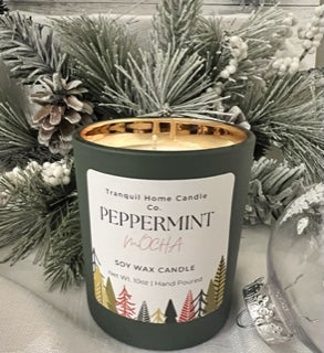 Peppermint Mocha 10oz. Scented Soy Candle