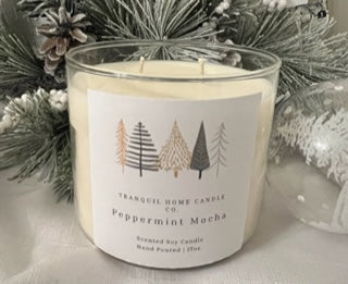 Peppermint Mocha 17oz. Two Wick Scented Candle