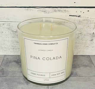 PINA COLADA 17OZ. TWO WICK SOY CANDLE