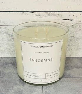 TANGERINE 17OZ. TWO WICK SOY CANDLE